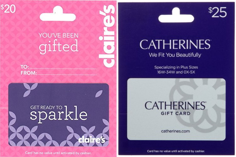 Amazon Gift Card Lightning Deals — Claire’s & Catherines