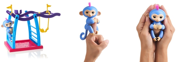 1. Fingerlings - Interactive Baby Monkey - Bella (Pink with Yellow Hair) - wide 8
