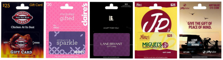 Act FAST to Score Up to 20 Off Premium Gift Cards Claire