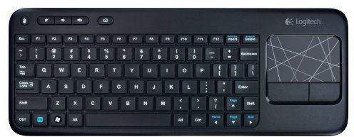 Logitech Wireless Touch Keyboard K400 with Built-In Multi-Touch Touchpad, Black $19.99 (reg. $39.99)