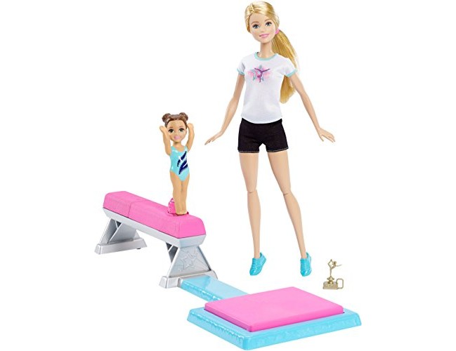 Barbie and Toddler Student Flippin Fun Gymnastics Dolls $25.28 (reg. $29.99)