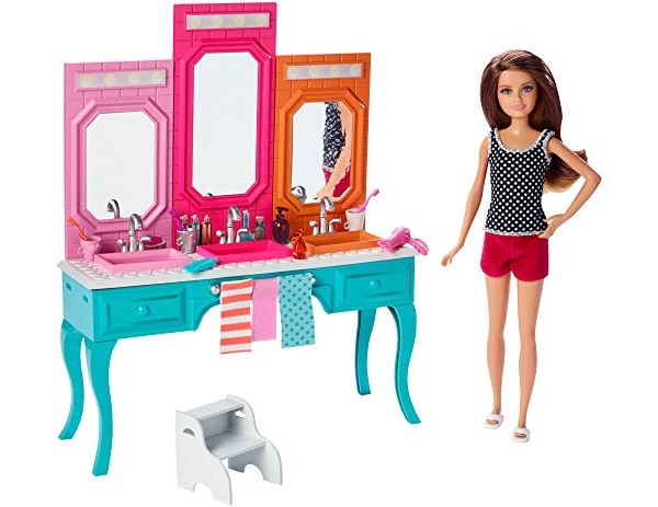 Barbie Sisters Skipper Doll with Bath Vanity $15.72 (reg. $24.99)