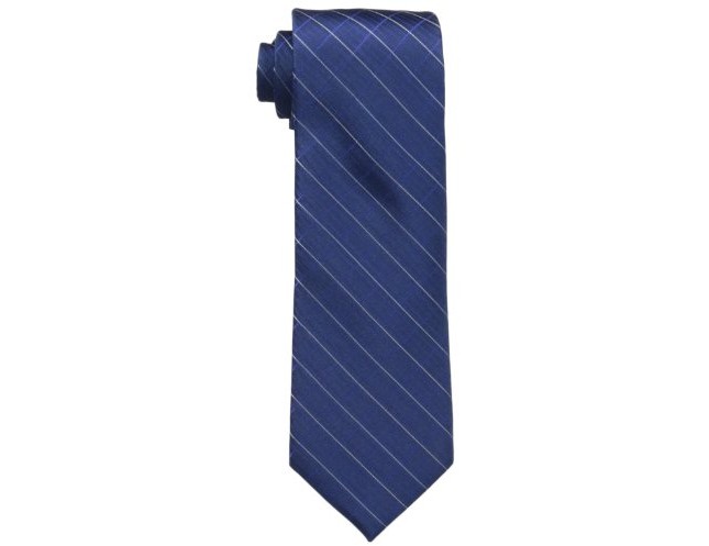 Calvin Klein Men's Etched Windowpane B Tie , Navy, One Size $22.45 (reg. $65.00)
