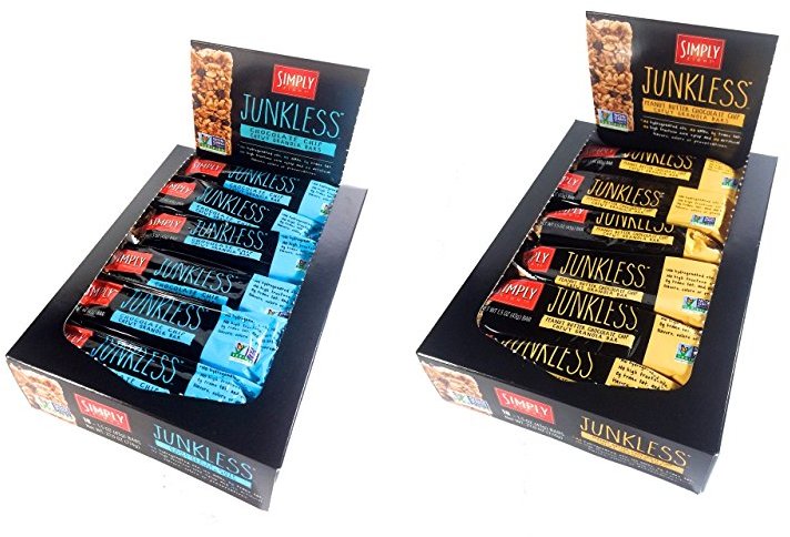 Junkless Chewy Granola Bars, Peanut Butter Chocolate Chip, 1.5 oz., 18 Bars