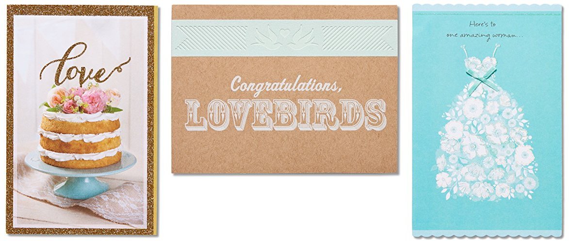 American Greetings Love Bridal Shower Card with Glitter