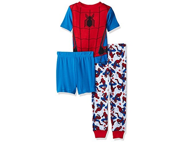 Marvel Little Boys' Spiderman 3-Piece Cotton Pajama Set, Blue, 4 $14.00 (reg. $25.00)