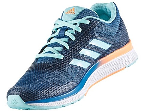 adidas Performance Women's Mana Bounce 2 W Aramis Running Shoe, Clear Aqua/Glow Orange/White, 9.5 M US $32.99 (reg. $75.00)