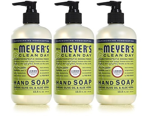Mrs Meyers Hand Soap, Lemon Verbena, 12.5 Fluid Ounce (Pack of 3) $9.87 (reg. $11.97)
