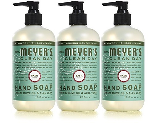 Mrs. Meyer's Liquid Hand Soap, Basil, 12.5 Fluid Ounce (Pack of 3) $10.41 (reg. $11.97)
