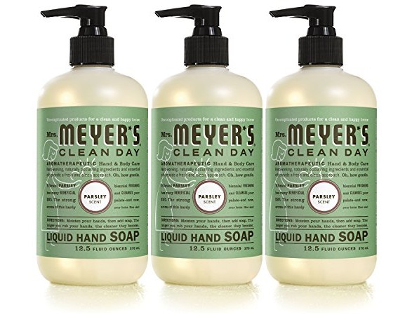 Mrs Meyers Hand Soap, Parsley, 12.5 Fluid Ounce (Pack of 3) $10.65 (reg. $11.97)