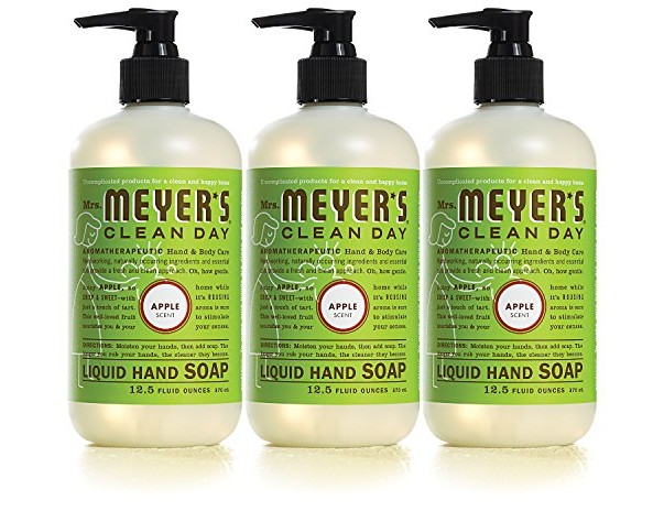Mrs. Meyer's Liquid hand soap, Apple, 12.5 Fluid Ounce (Pack of 3) $10.65 (reg. $11.97)