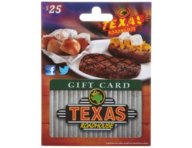 Texas Roadhouse Gift Card $25 $25.00