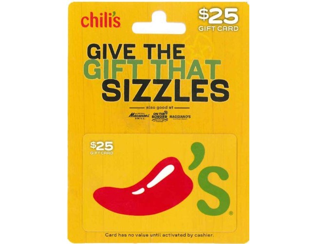 Chili's Gift Card $25 $25.00