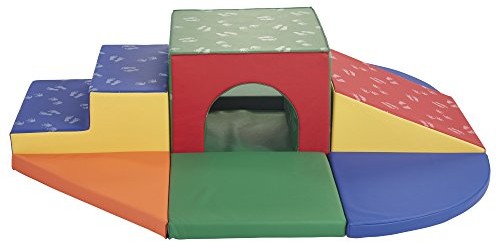 ECR4Kids SoftZone Lincoln Tunnel Foam Play Climber, Primary $355.92