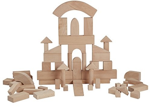 ECR4Kids Solid Hardwood Hand-sanded Building Block Set, Natural (170-Piece) $203.51 (reg. $281.25)