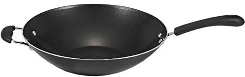 T-fal A80789 Specialty Nonstick Dishwasher Safe Oven Safe PFOA-Free Jumbo Wok Cookware, 14-Inch, Black $17.00 (reg. $30.34)