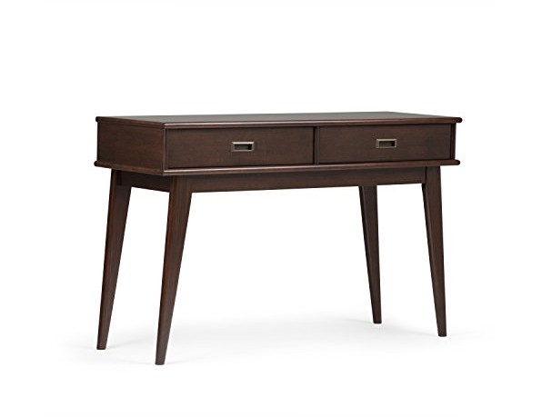 Simpli Home Draper Mid Century Console Sofa Table, Medium, Auburn Brown $223.12 (reg. $599.98)