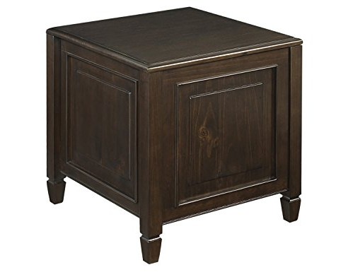 Simpli Home Connaught Side End Table with Tray, Dark Chestnut Brown $146.99 (reg. $388.98)