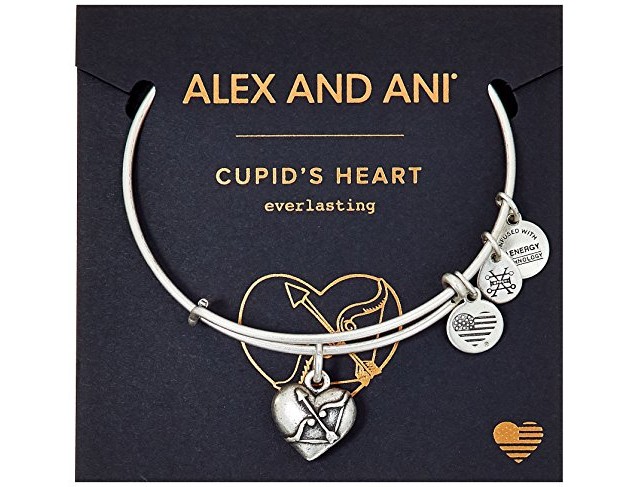 Alex and Ani Cupid's Heart II Rafaelian Silver Charm Bracelet $22.24 (reg. $28.00)