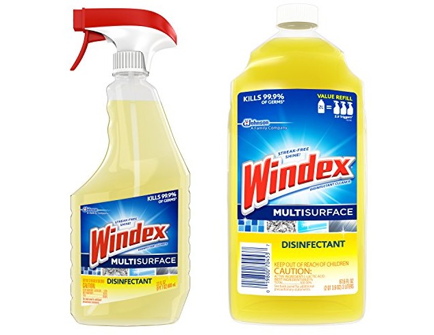 Windex 23 Ounce Disinfectant Cleaner Multi-Surface + Refill, 2 Count $4.99 (reg. $7.00)