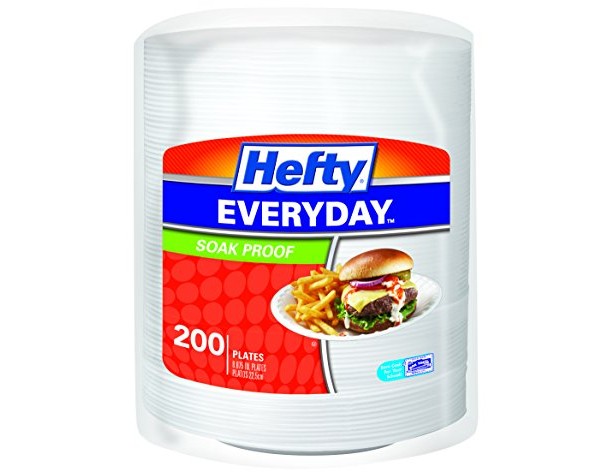 Hefty Everyday Foam Plates (White, Soak Proof, 8.875 inches, 200 Count) $5.99 (reg. $9.99)