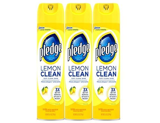 Pledge Clean Furniture Spray, Lemon, 9.7 Ounce (Pack of 3) $10.99 (reg. $14.61)