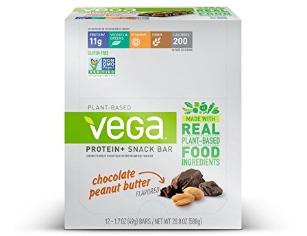 Vega Protein+ Snack Bars Gluten Free, Chocolate Peanut Butter, 1.7oz, 12 Count $13.99 (reg. $19.99)