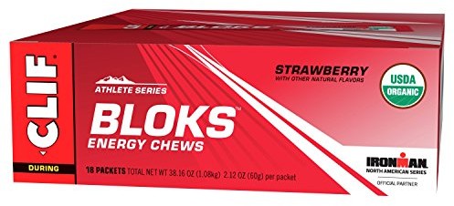 CLIF BLOKS - Energy Chews - Strawberry - No Caffeine (2.1 Ounce Packet, 18 Count) $22.67 (reg. $35.99)