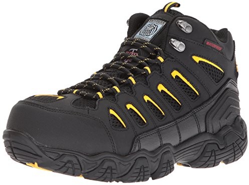 Skechers for Work Men's Blais-Bixford-M Hiking Boot, Black/Yellow $49.99 (reg. $94.95)