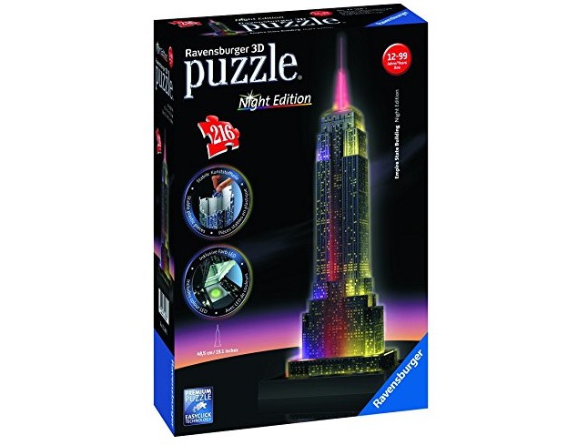 Ravensburger Empire State Building - Night Edition - 3D Puzzle (216-Piece) $17.99 (reg. $36.99)