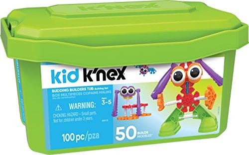 KID K’NEX – Budding Builders Building Set – 100 Pieces – Ages 3 and Up – Preschool Educational Toy $20.39 (reg. $49.99)