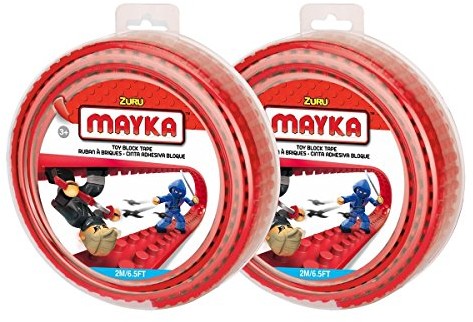 Mayka Toy Block Tape - 4 Stud - Red - 6 Feet (2 Pack) $23.79 (reg. $29.99)