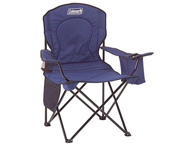 Coleman Cooler Quad Portable Camping Chair, Blue $14.43