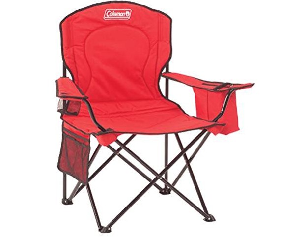 Coleman Cooler Quad Portable Camping Chair, Red $16.79 (reg. $36.99)