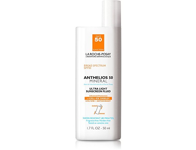 La Roche-Posay Anthelios 50 Mineral Sunscreen Ultra-Light Fluid for Face, SPF 50 with Zinc Oxide and Antioxidants, 1.7 Fl. Oz. $14.09 (reg. $33.50)