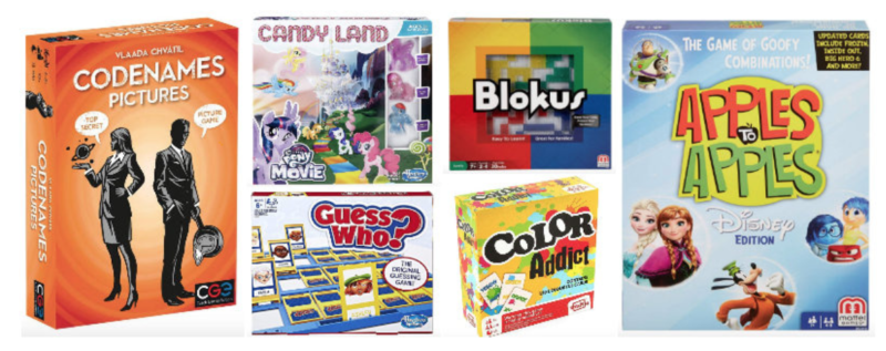 Image of typical Amazon board games which could be on sale