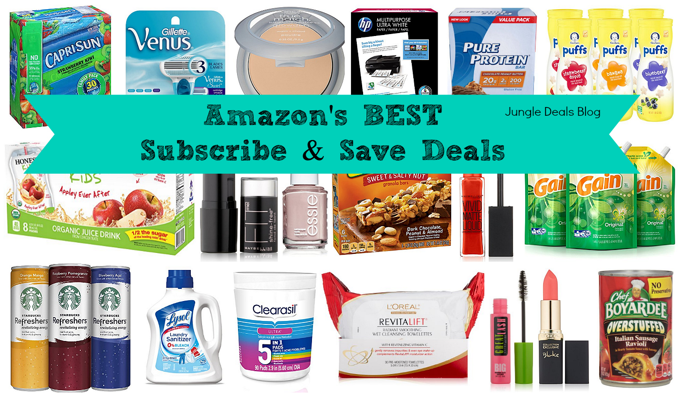 Image of typical Amazon Subscribe & Save deals which could be claimed