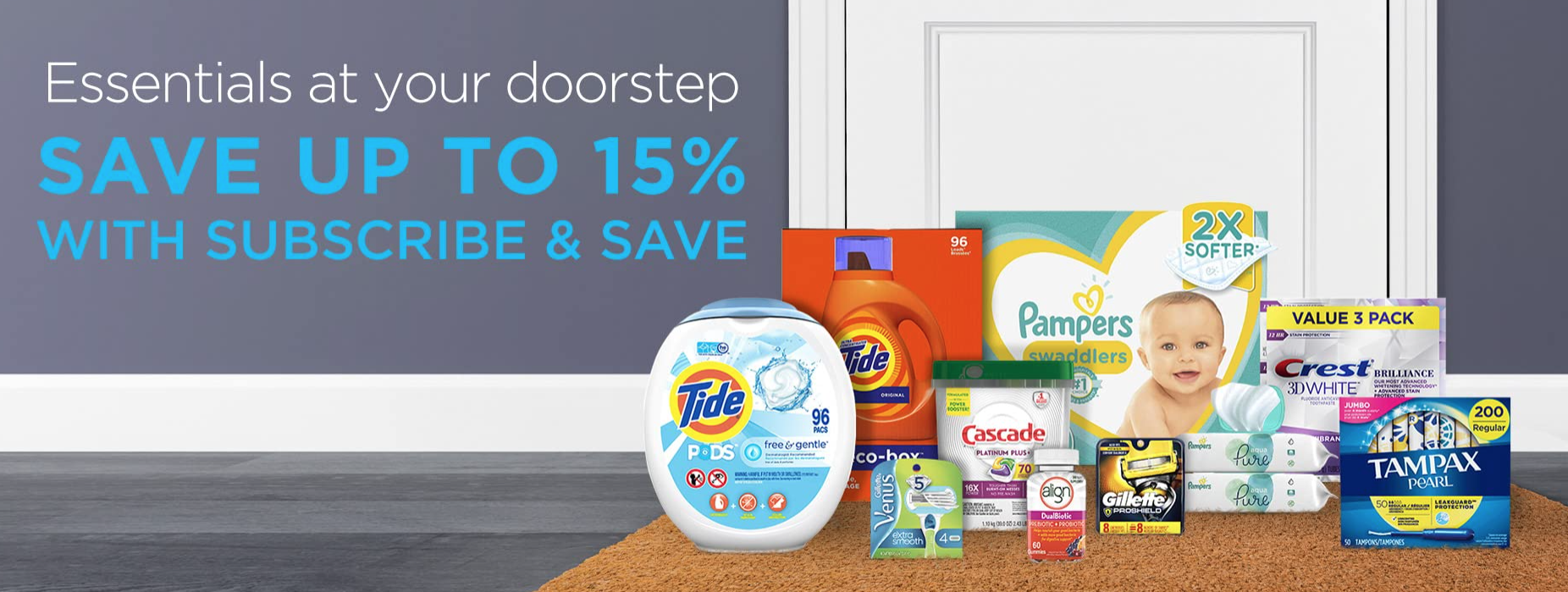 Image of typical Amazon Subscribe & Save deals which could be claimed