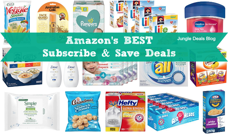 Image of typical Amazon Subscribe & Save deals which could be claimed