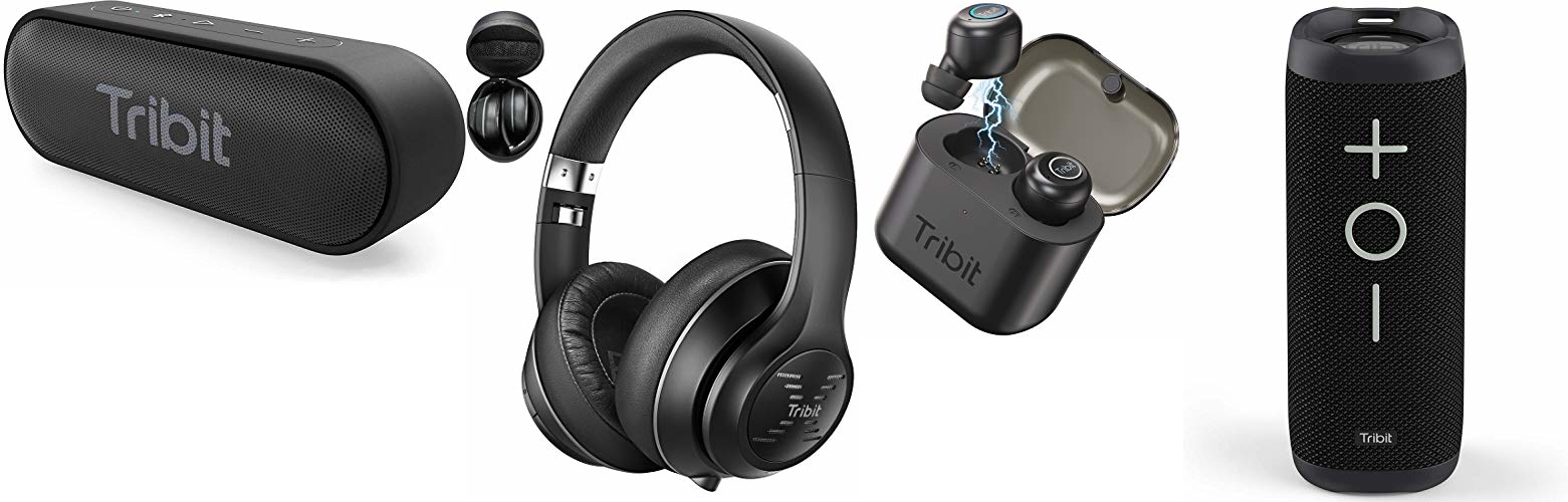 Save up to 45% on Tribit Speakers and Headphones