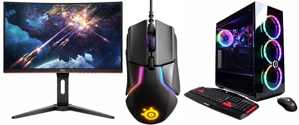 Save on PC Gaming laptops, desktops, monitors, and accessories