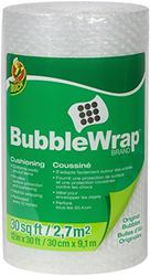 Duck Brand Bubble Wrap Original Protective Packaging, 12 Inches Wide x 30-Feet Long