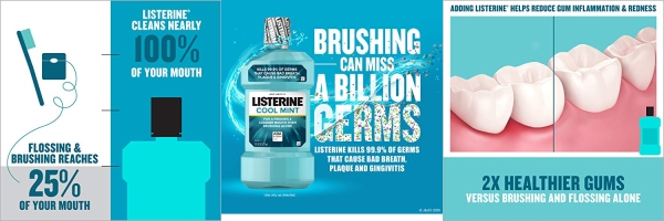 Purchase Listerine Cool Mint Antiseptic Mouthwash to Kill 99% of Germs that Cause Bad Breath, Plaque and Gingivitis, Cool Mint Flavor, 1.0L(1Qt 1.8 fl oz) on Amazon.com