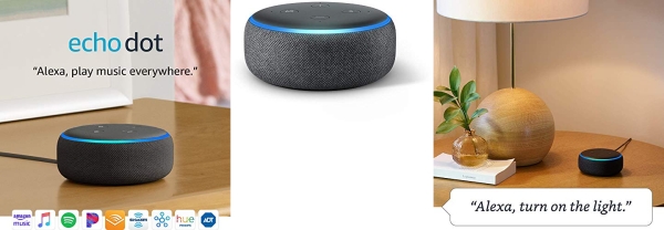 Purchase Echo Dot (3rd Gen) - Smart speaker with Alexa - Charcoal on Amazon.com