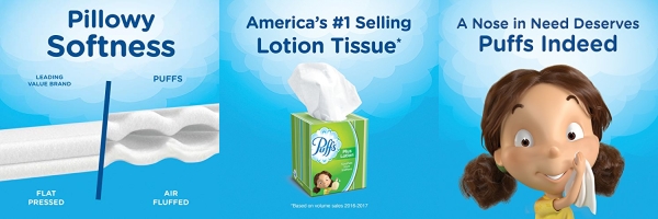 Purchase Puffs Plus Lotion Facial Tissues, 10 Cubes, 52 Tissues Per Box (520 Tissues Total) on Amazon.com