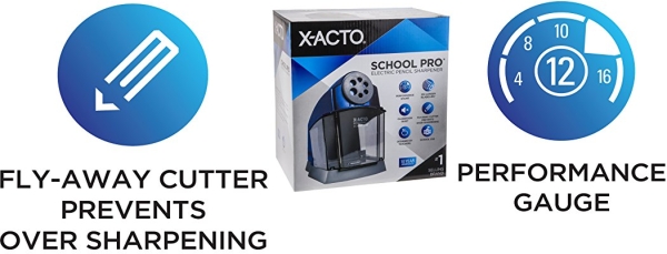 Purchase X-ACTO School Pro Classroom Electric Pencil Sharpener, Blue on Amazon.com