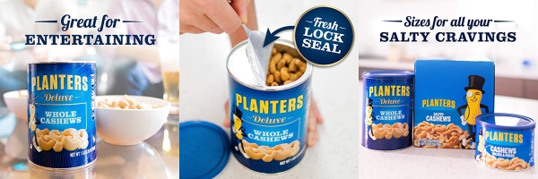 Purchase Planters Deluxe Whole Cashews, 18.25 Ounce Canister on Amazon.com
