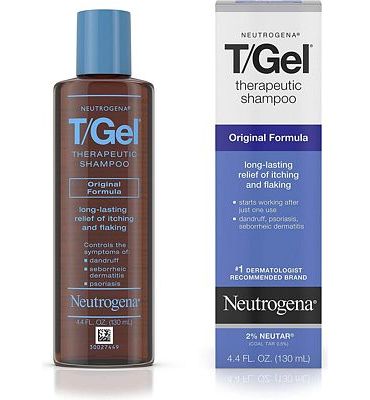 Purchase Neutrogena T/Gel Therapeutic Shampoo Original Formula, Anti-Dandruff Treatment for Long-Lasting Relief of Itching and Flaking Scalp as a Result of Psoriasis and Seborrheic Dermatitis, 4.4 fl. oz at Amazon.com