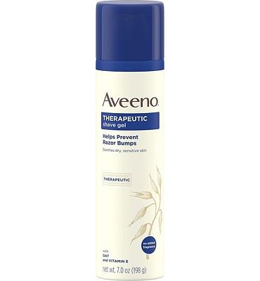 Purchase Aveeno Therapeutic Shave Gel with Oat and Vitamin E to Help Prevent Razor Bumps and Soothe Dry and Sensitive Skin, No Added Fragrances and Non-Comedogenic, 7 oz at Amazon.com
