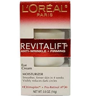 Purchase L'Oreal Paris Skincare Revitalift Anti-Wrinkle and Firming Eye Cream Treatment with Pro-Retinol Fragrance Free 0.5 oz. at Amazon.com